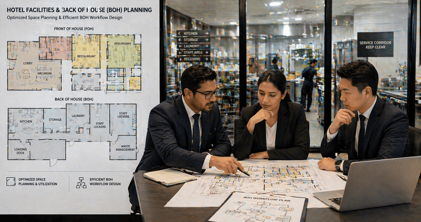 hotel facilities & back of house (boh) planning